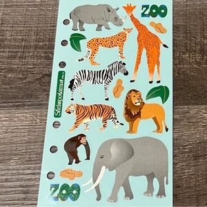💞 New Zoo Animal Scrapbook Craft Stickers
